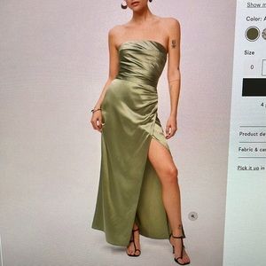 Reformation Barrow Silk Dress